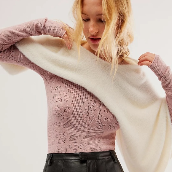 Free People Intimately Off Your Game Bodysuit Frosted Mauve - Picture 3 of 8